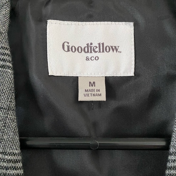 Goodfellow 4-Pocket Formal Men’s Vest Dark Grey Plaid Size M - Picture 3 of 3
